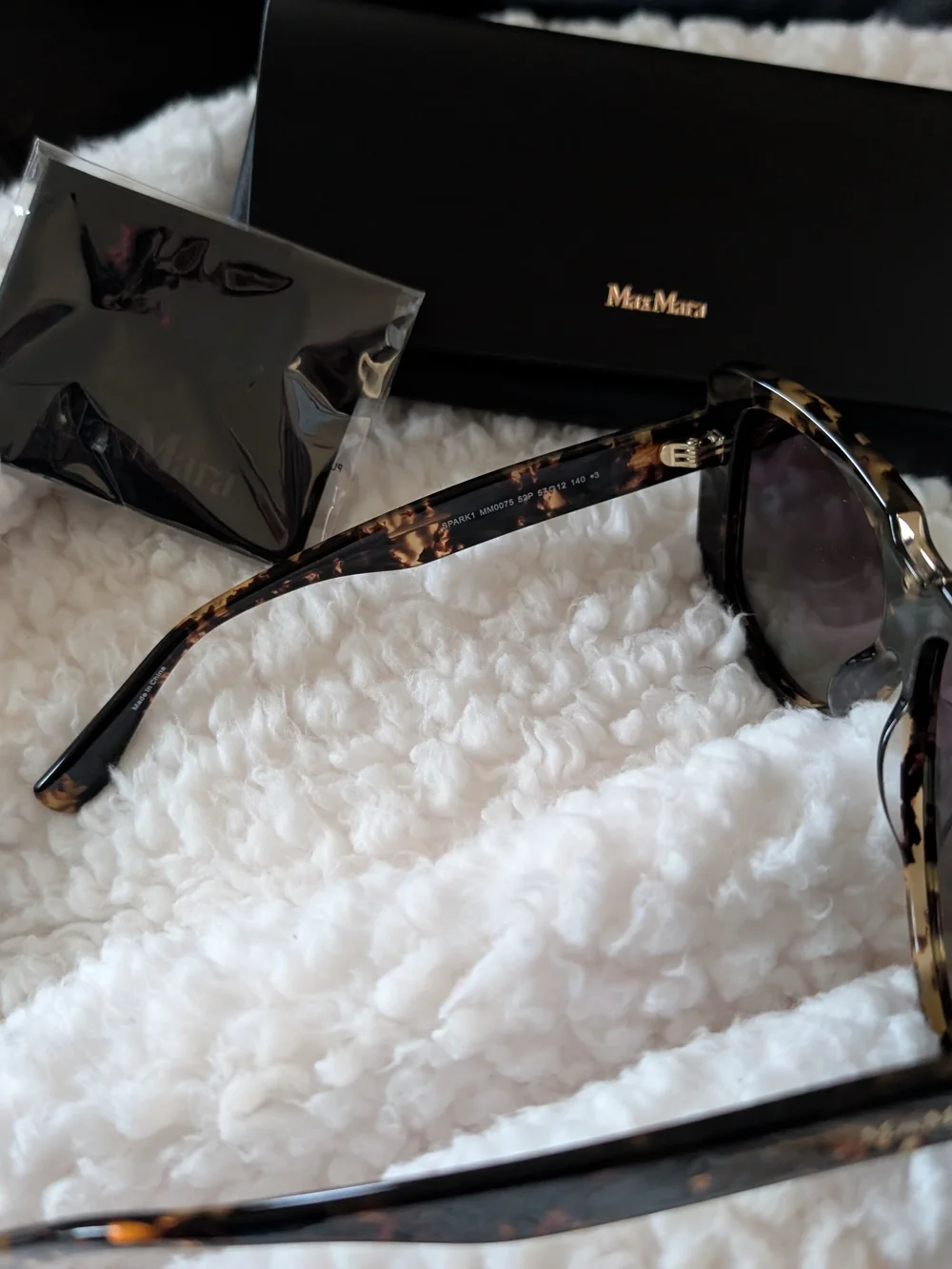 MaxMara Oversized Tortoiseshell Sunglasses - Brown/Black